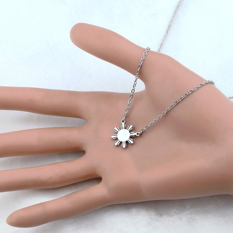 MYOSPARK Philippines Sun Necklace - Star Necklace Philippine Pride Jewelry Gift For Filipino - Image 5